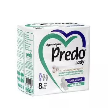 Прокладки гигиенические Extra long Lady Predo/Предо 8шт