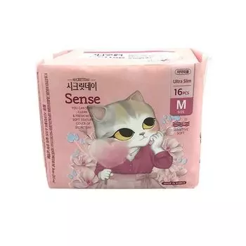 Прокладки гигиенические ультратонкие дышащие Sense Medium Secretday/Секретдэй 16шт
