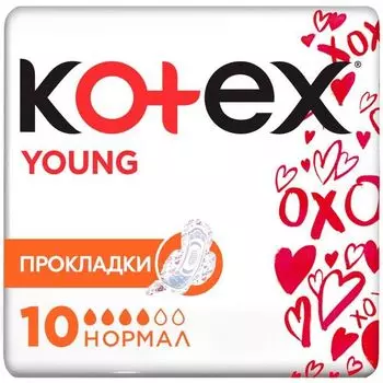 Прокладки гигиенические Normal Young Kotex/Котекс 10шт