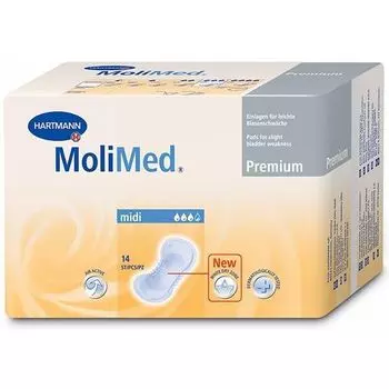 Прокладки урологические midi Premium MoliMed/Молимед 14шт