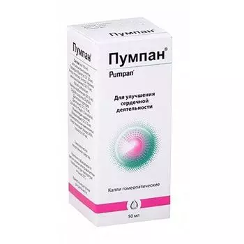 Пумпан капли гомеопатические 50мл