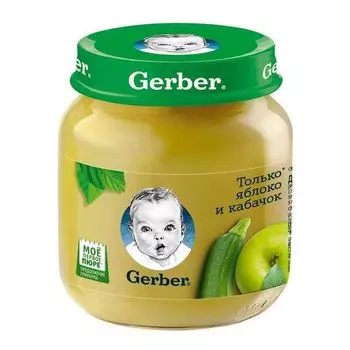 Пюре Яблоко Кабачок Gerber 130г