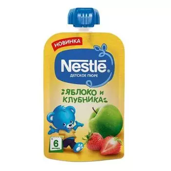 Пюре Яблоко Клубника Пюре Nestle/Нестле 90г