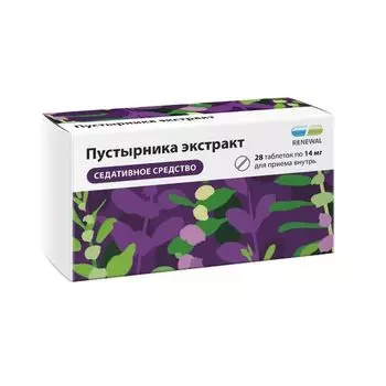 Пустырника экстракт Реневал таблетки 14мг 28шт