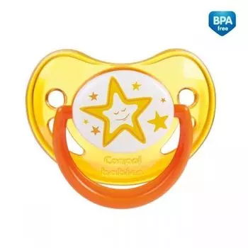 Пустышка Canpol babies (Канпол бейбис) ортодонтическая силиконовая Ночные сны 6-18 мес.
