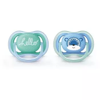 Пустышка Philips Avent серии Ultra Air Design Лев 6-18 мес., 2 шт. SCF342/22