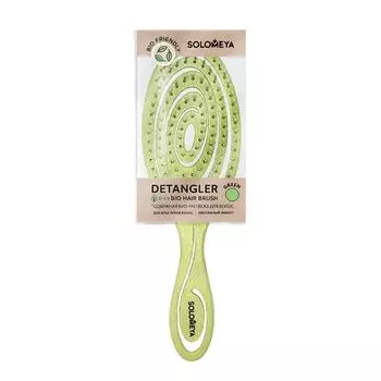 Расческа-био подвижная для волос зеленая Solomeya (5440-M2)