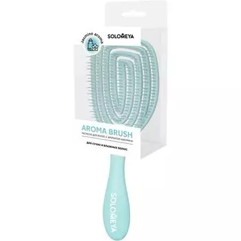 Расческа для сухих и влажных волос с ароматом жасмина Oval Solomeya