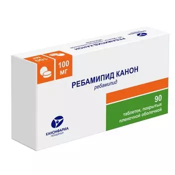 Ребамипид Канон таблетки п/о плен. 100мг 90шт