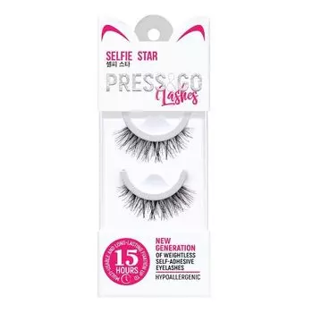 Ресницы самоклеящиеся накладные Press&amp;Go Saturday T6 Selfie Star