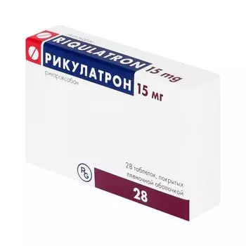 Рикулатрон таблетки п/о плен. 15мг 28шт