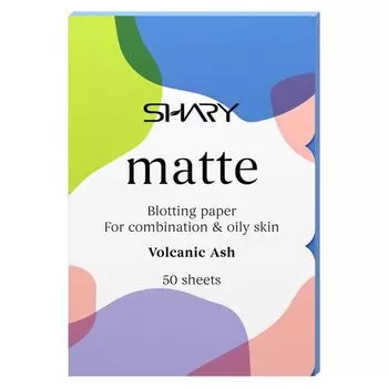 Салфетки матирующие для комбинированной и жирной кожи лица вулканический пепел Shary/Шери 12г