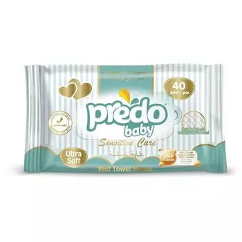 Салфетки влажные Baby Predo/Предо 40шт