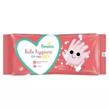 Салфетки влажные детские Kids Hygiene Pampers/Памперс 40шт