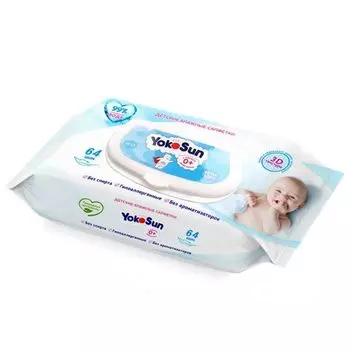 Салфетки влажные детские YokoSun 64шт