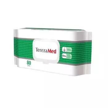 Салфетки влажные очищающие успокаивающие c алоэ вера TerezaMed 80шт