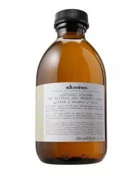 Шампунь для натуральных и окрашенных волос золотой golden davines alchemic 280 мл