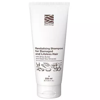 Шампунь для поврежденных и секущихся волос с маслом ши и минералами Мертвого моря Sea&amp;Energy 250мл