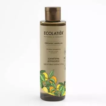 Шампунь для волос ЗДОРОВЬЕ & КРАСОТА Серия Organic Marula, Ecolatier Green 250 мл