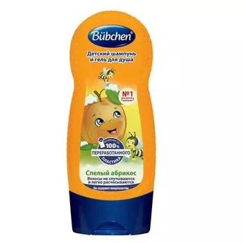 Шампунь и гель для душа детский спелый абрикос Bubchen/Бюбхен 230мл