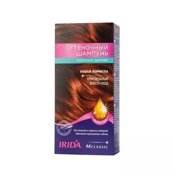 Шампунь оттеночный для окраски волос тон Красное дерево М Classic Irida/Ирида 75мл