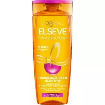 Шампунь роскошь 6 масел экстракт розы Elseve/Эльсев 400мл