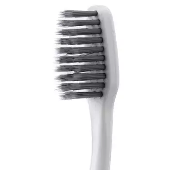 Щетка зубная мягкая для взрослых с угольным напылением белая Akella/Акелла