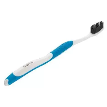 Щетка зубная жесткая для взрослых с угольным напылением белая Akella/Акелла