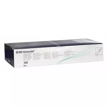 Шприц BD Emerald (БД Эмеральд) 3х-компонентный 5 мл 0,7x30 мм. 100 шт. черный
