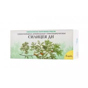 Силицея ДН суппозитории ректальные гомеопатические 6шт