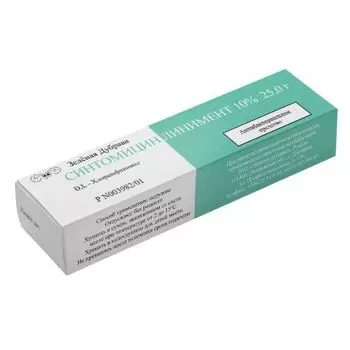 Синтомицина линимент туба 10% 25г