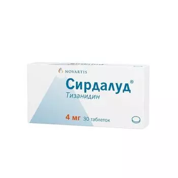 Сирдалуд таблетки 4мг 30шт