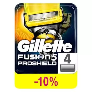 Сменные кассеты Gillette (Жиллетт) Fusion5 ProShield, 4 шт.