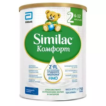 Смесь сухая детская от 6 до 12 мес. Комфорт 2 Similac/Симилак банка 750г