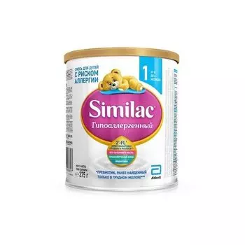 Смесь сухая для детей от 0 до 6 мес. Гипоаллергенный 1 Similac/Симилак банка 375г