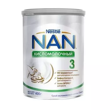 Смесь сухая кисломолочный Nan/Нан 3 400г