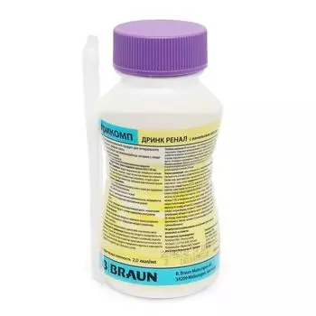 Смесь жидкая для энтерального питания вкус ванили Дринк Ренал Nutricomp/Нутрикомп 200мл