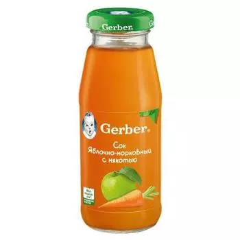 Сок Яблоко Морковь Gerber 175мл