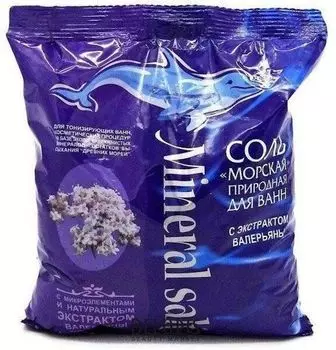 Соль морская с экстрактом валерианы ГринПром 1000 г