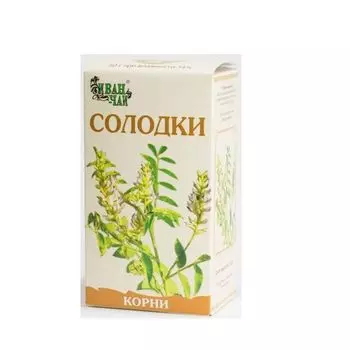 Солодки корни измельченные пачка 50г