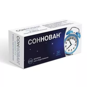 Соннован таблетки п/о плен. 3мг 30шт