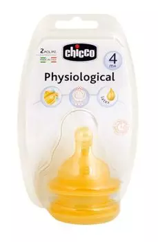 Соска Chicco (Чикко) Well-Being латексная быстрый поток от 4 мес. 2 шт.