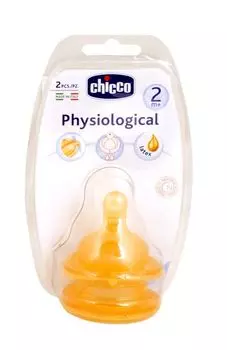 Соска Chicco (Чикко) Well-Being латексная средний поток от 2 мес. 2 шт.