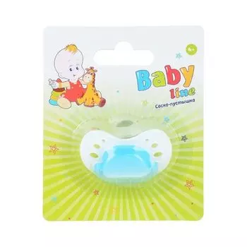 Соска-пустышка голубая 6+ мес. Babyline/Бэбилайн (S1-0309)