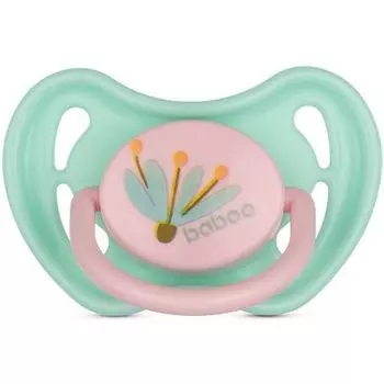 Соска-пустышка латексная круглая Flora 0 мес+ BABOO
