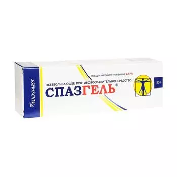 Спазгель гель для наружного применения 2,5% 30г