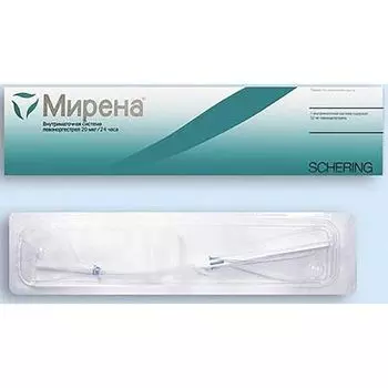 Мирена терапевтическая внутриматочная система 20мкг/сут