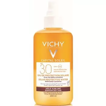 Спрей солнцезащитный активатор загара двухфазный SPF30 Capital Ideal Soleil Vichy/Виши 200мл (MB054523)
