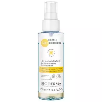 Спрей спиртовой двухфазный уход Bioderma/Биодерма Lipo 100мл