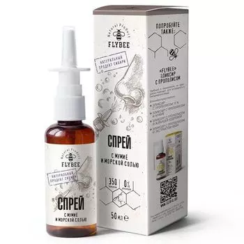 Средство для очищения и увлажнения носа мумиё Flybee/Флайби 50мл